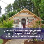 Дачная амнистия продлена до 1 марта 2018 года: как успеть оформить дом