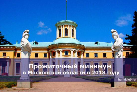 Прожиточный минимум в Московской области в 2018 году