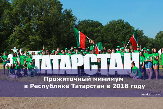 Прожиточный минимум в Республике Татарстан в 2018 году