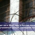 Будет ли в 2018 году в России амнистия по уголовным делам: последние новости