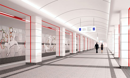 Открытие новой станции метро в Москве