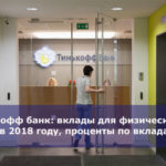 Тинькофф банк: вклады для физических лиц в 2018 году, проценты по вкладам