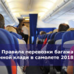 Правила перевозки багажа и ручной клади в самолете 2018 года