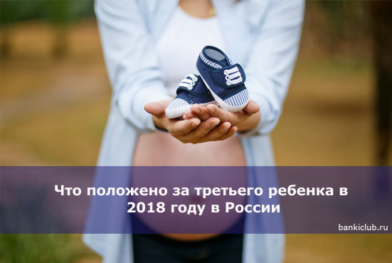 Что положено за третьего ребенка в 2018 году в России