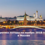 Прогноз погоды на ноябрь 2018 года в Москве