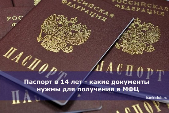 Паспорт в 14 лет - какие документы нужны для получения в МФЦ