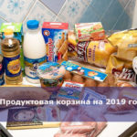 Продуктовая корзина на 2019 год