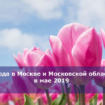 Погода в Москве и Московской области в мае 2019