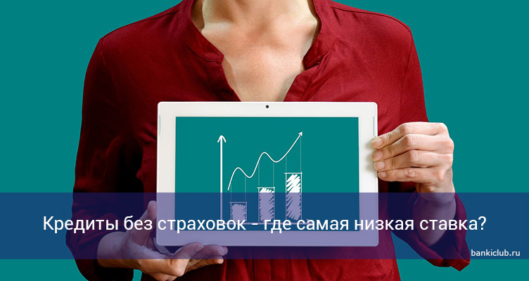 Кредиты без страховок - где самая низкая ставка?