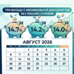 Три вклада с максимальной доходностью без лишних условий в августе 2026